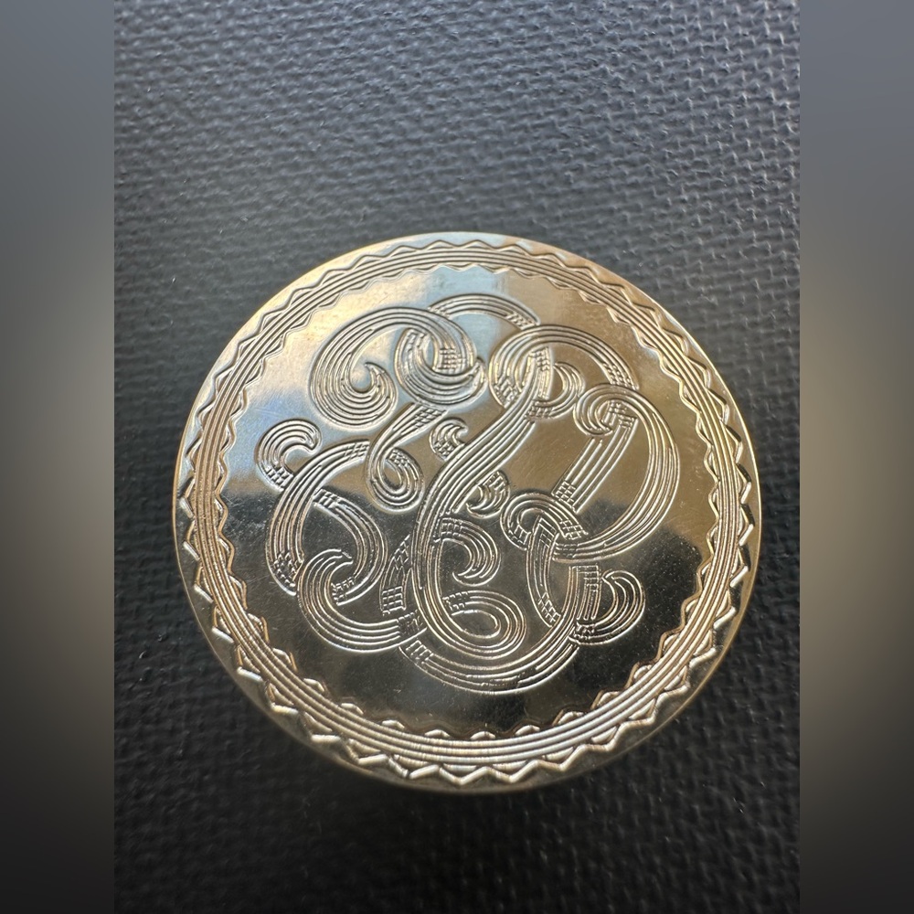 Vintage Gold Tone Round Celtic Knot Open Classic  Brooch